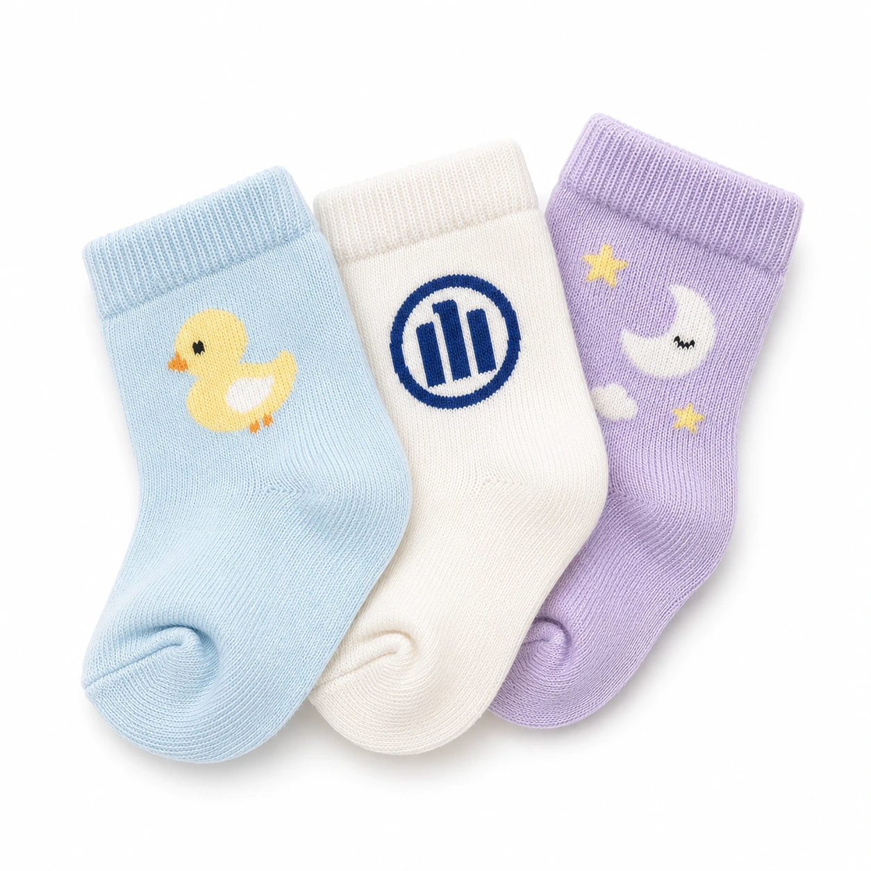 Babysocken bedrucken – personalisierte Babysocken aus Bio-Baumwolle mit Logo