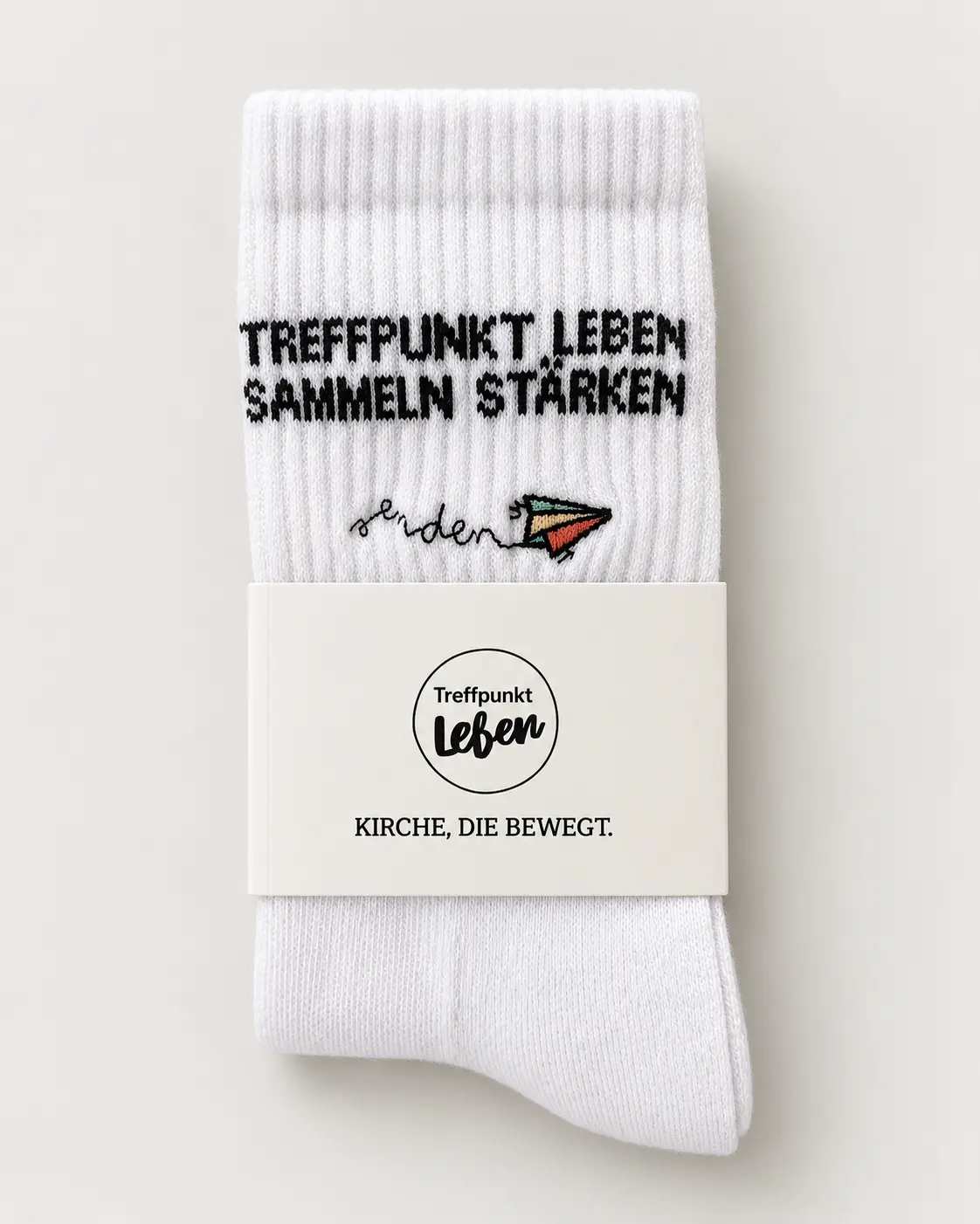 Bestickte Tennissocken mit individueller Banderole