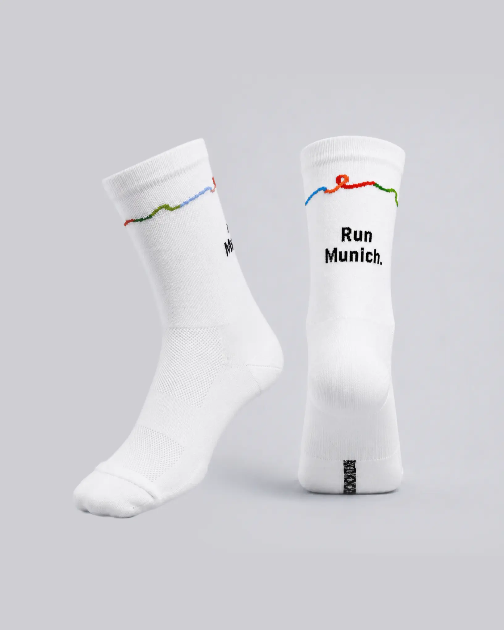 Personalisierte Laufsocken für den München Marathon – individuell gestaltete Sportsocken mit Logo