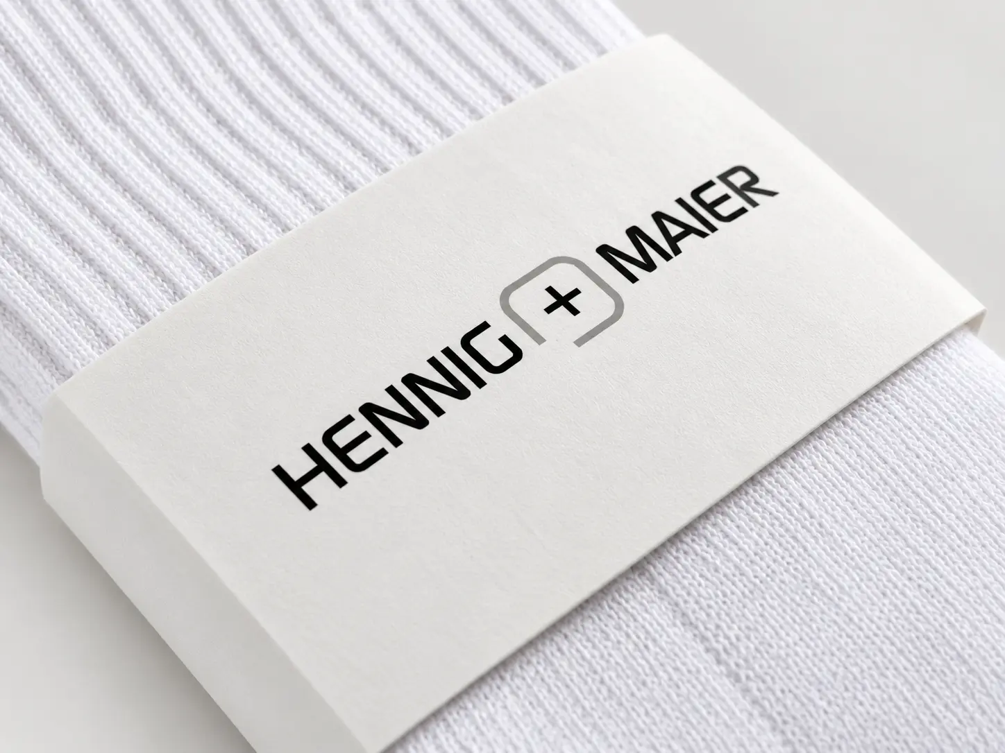 Individuelle Socken mit Werbe-Banderole