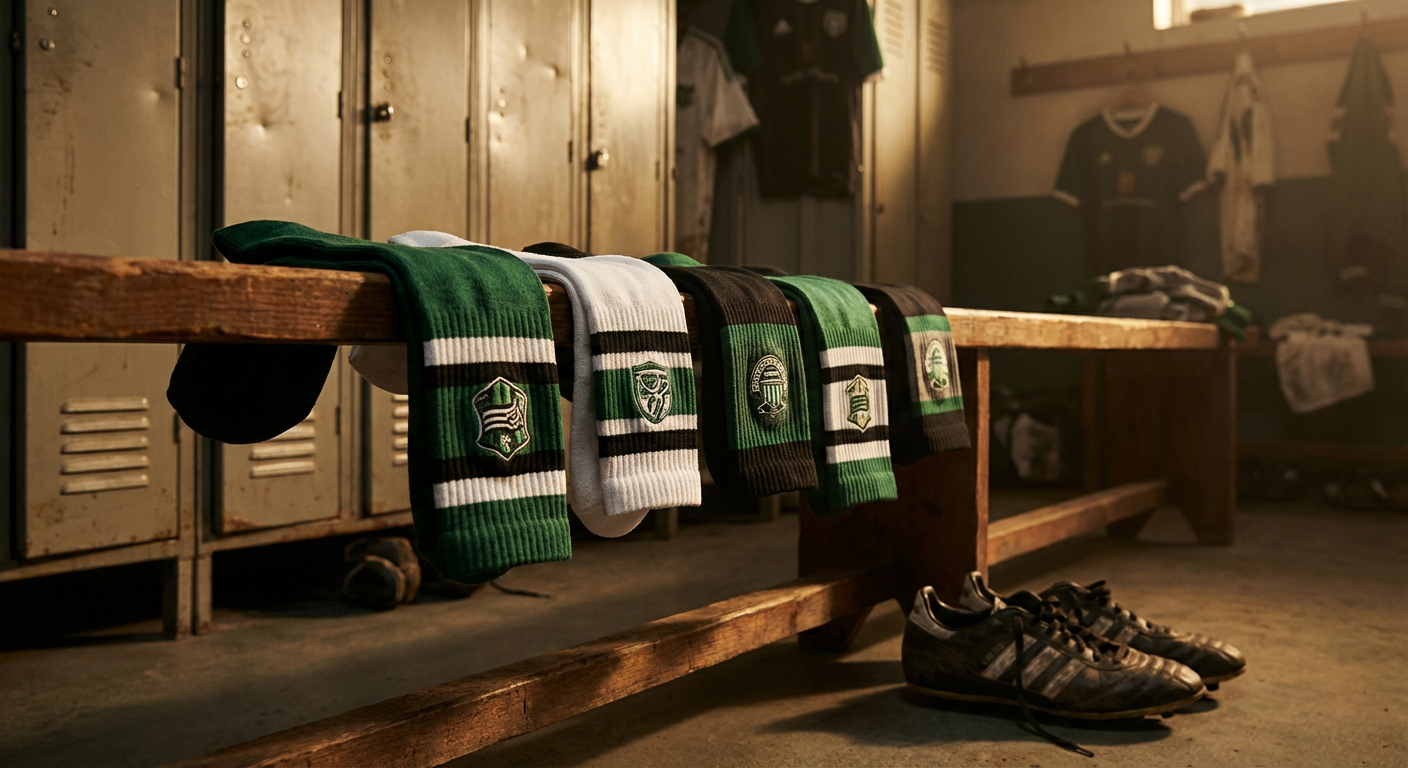 Vereinssocken mit Logo und Wappen